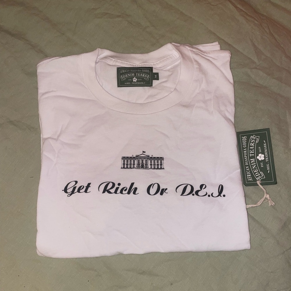 Denim Tears Get Rich or DEI Tee